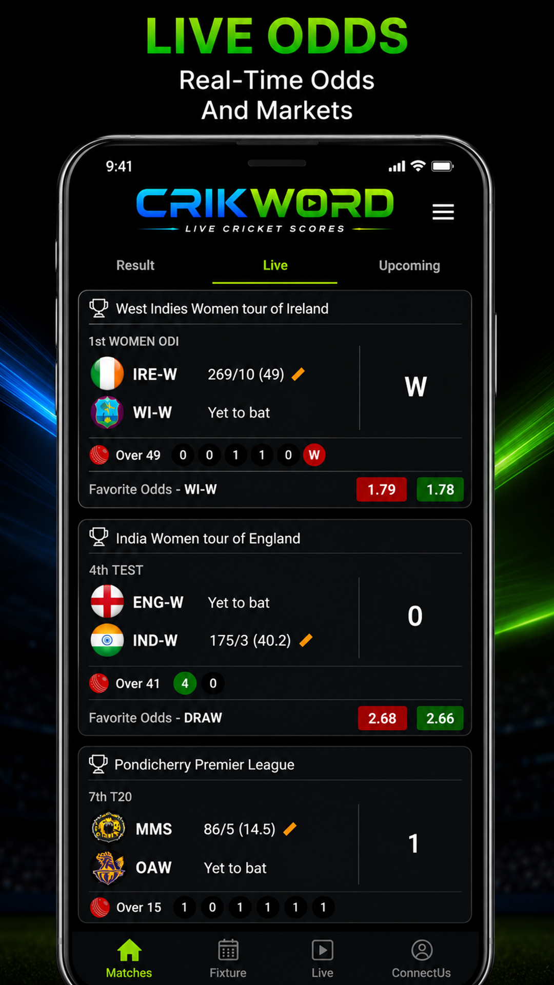 App Screenshot 2 - Live Odds